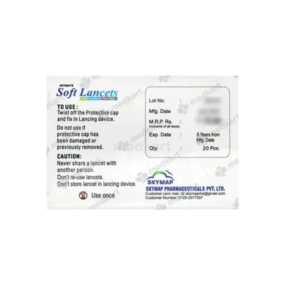 lancet needle 1 box = 20 needles